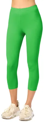 Image de Leggings 3/4 en coton pour femme Merry Style MS10-199 (vert, XL)