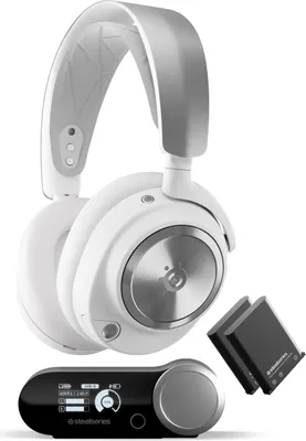 Produktbild von Steelseries arctis nova pro headset wireless overear anc wihte