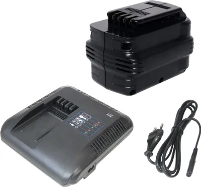 Produktbild von Trade-Shop 2in1 Set: Ni-MH Akku 24V / 3000mAh + Akku Schnellladegerät für Dewalt DW004K-2 DW004K2C DW004K2H DW005 DW005K-2 DW005K2C DW005K2H