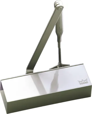 Produktbild von Türschließer TS 72 mit Gestänge | Größe EN 2-4 , Flügelbreite bis 1100mm | mit Gestänge und Feststellung, silber
