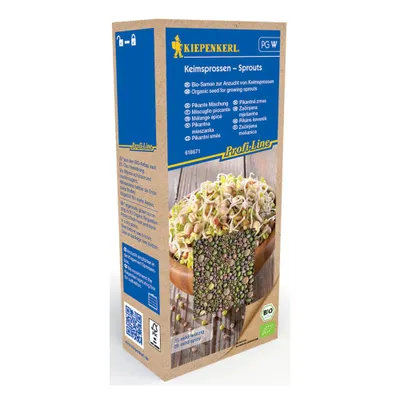 Produktbild von Keimsprossen Kiepenkerl 'Pikante Mischung' mit Mungebohne, Rettich, Linse, Senf 200 g