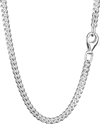 Produktbild von Collier 50cm Panzerkette 4 mal diamantiert 925 Silber Halskette 2,8mm Breit 6929