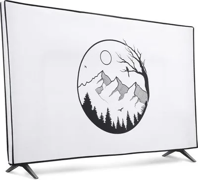 Produktbild von Famanu Schutzhülle für 49-50" TV - Schutzabdeckung in Schwarz/Weiß
