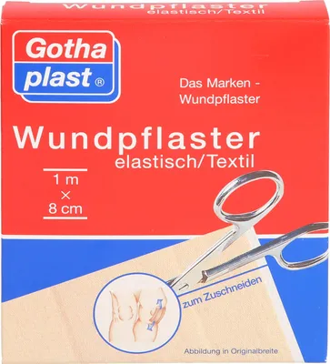 Produktbild von Gothaplast elastische Wundpflaster 1 m x 8 cm, 1 St. Pflaster