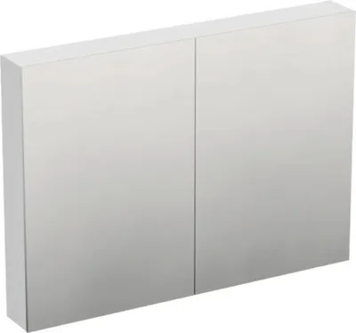 Produktbild von Jungborn Spiegelschrank TRENTA 100 x 14,4 x 72 cm weiß hochglanz 3-türig IP 44