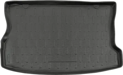 Image de Tapis De Coffre Sur Mesure Pour Renault Clio 3 1999-2006 3/5 Portes Hatchback, Noir, Antidérapant, Bord Haut, Toutes Saisons
