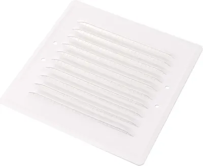 Obrázok produktu pre Aqbau® Vetracia mriežka so svorkami 165 x 165 mm Mriežka na ochranu proti poveternostným vplyvom Mriežka na odvod vzduchu (biela)