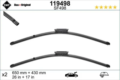 Produktbild von SWF DAS ORIGINAL Scheibenwischer Wischblatt Vorne für CITROËN C4 CACTUS Rahmenlos
