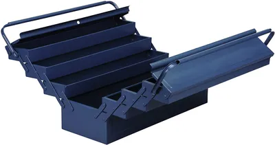 Produktbild von allit Werkzeugkasten McPlus Metall 7/57, unbestückt, blau