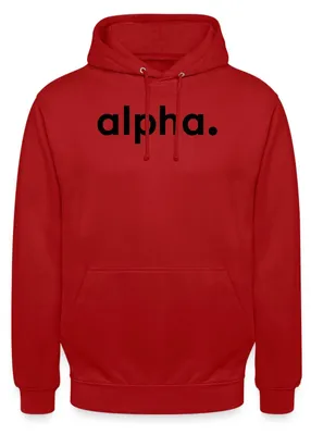 Produktbild von Spreadshirt Stromberg Firmenschriftzug von Alpha Uni Hoodie, M, Rot