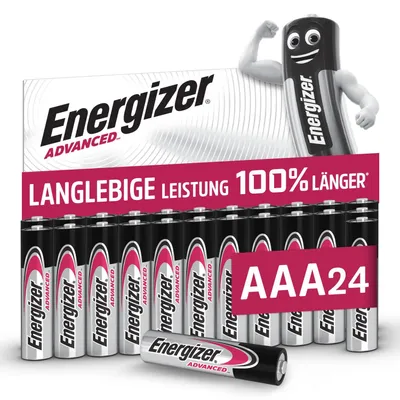 Obrázok produktu pre Energizer Advanced – batérie AAA (24 kusov) – alkalické batérie, 1,5 V