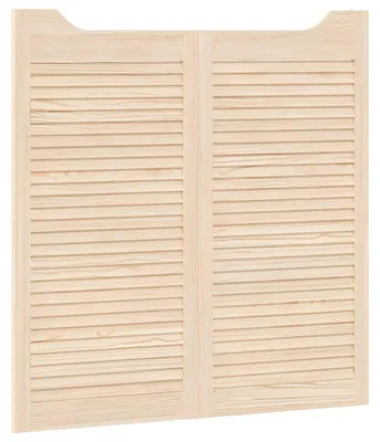 Produktbild von vidaXL Schwingtüren 2 pcs Natur Massives Kiefernholz