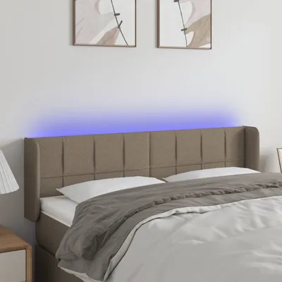 Produktbild von [Home] LED Kopfteil Taupe 147x16x78/88 cm Stoff , Neue Mode 2024 im häuslichen Leben