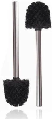 Immagine prodotto di Set di spazzole per WC, nero, acciaio inossidabile, 8 cm, ricambiabili