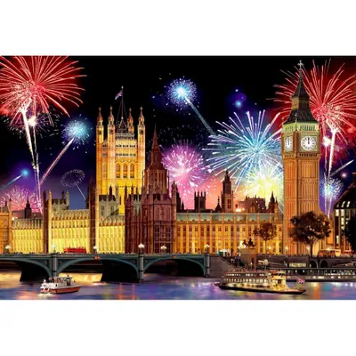 Obrázok produktu pre Drevené puzzle LONDON BY NIGHT S, Drevené mesto, 75 dielikov
