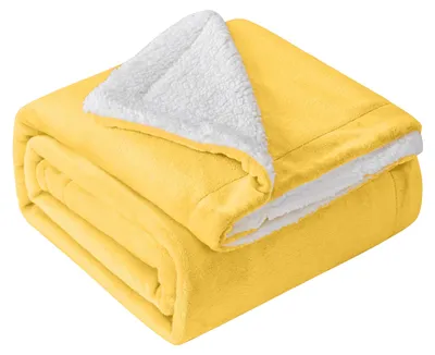 Produktbild von Hochwertige Wohndecken Kuscheldecken, extra Dicke warm Sofadecke/Couchdecke, Größe:150 cm x 200 cm, Farbe:Natur