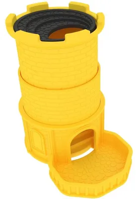 Obrázek produktu pro Hrad Würfelturm, záhadný a žlutý – skládací a stabilní