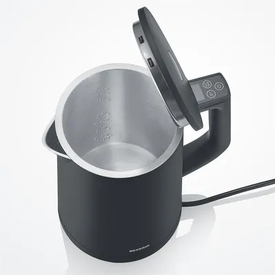 Obrázek produktu pro Severin WK 3483, 1,7 l, 2200 W, Černá, Plast, Nerezová ocel, Nastavitelný termostat, Indikátor úrovně vody
