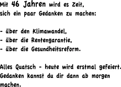 Produktbild von 46. Geburtstag - Comic Hund - Karte mit Umschlag - Herzlichen