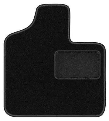 Obrázok produktu pre Velúrový koberec vodiča pre: Chrysler Grand Voyager III 2000-2008 (minivan) – 1 ks, čierny, na mieru – Wielganizator LUX