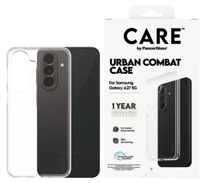 Productafbeelding van CARE by PanzerGlass Urban Combat Case voor de Samsung Galaxy A27 (5G) - Transparant