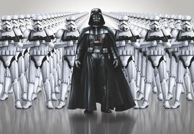 Zdjęcie produktu dla Disney fototapeta Star Wars szarymIczarnym - 612229 - 368 x 254 cm