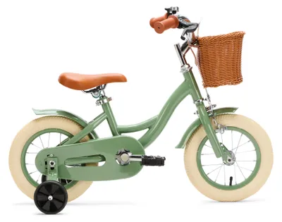 Produktbild von Generation Blanco 12 Zoll Olivgrün – Kinderfahrrad mit Korb