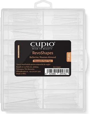 Produktbild von Cupio RevoShapes Tips Ballerina / Russian Almond Set 120 Stück