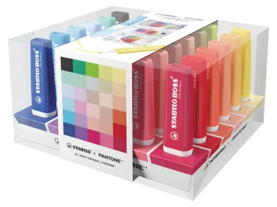 Produktbild von STABILO Textmarker -  x PANTONE - 30er Tischset - exklusive Design-Zusammenarbeit