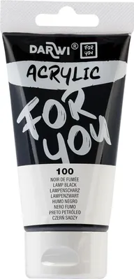 Zdjęcie produktu dla Darwi DF5150075100C Farba akrylowa Black 75 ml 1 szt.