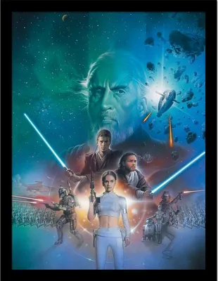 Immagine prodotto di Star Wars - Poster incorniciato "Episodio II Art" PM8732 (40 cm x 30 cm) (Multicolore)