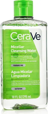 Productafbeelding van CeraVe Micellair water, geschikt voor alle huidtypes, 295 ml