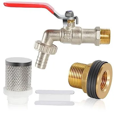 Zdjęcie produktu dla Kran adapter ibc zbiornik woda 1/5.1 cm mosiężny filtr ogrodowy