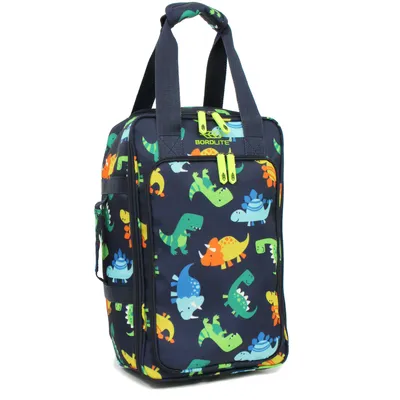 Produktbild von Bordlite Kindertrolley Boardgepäck Underseat Dino navy