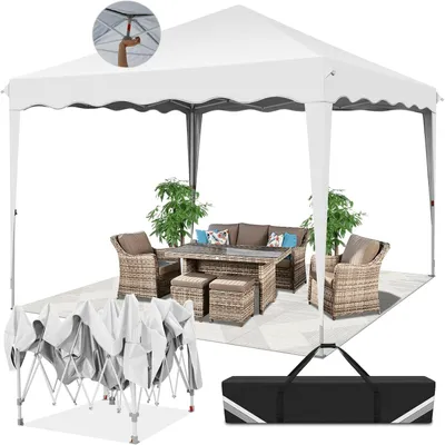 Image de Tente de réception - Pavillon de jardin - Tente de fête - Tente d'ambiance - Abri - Imperméable - Protection UV 50+ - 3x3 mètres