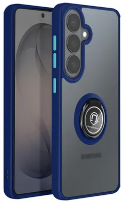Imagen del producto de Avizar, funda magnética con anillo giratorio de 360° para Galaxy S26, color azul