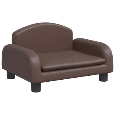 Produktbild von vidaXL Kindersofa Braun 50x40x30 cm Kunstleder