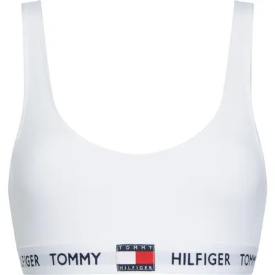 Produktbild von Tommy Hilfiger dames Tommy 85 bralette, katoen ongevoerd, wit