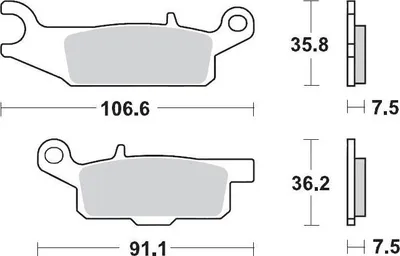 Produktbild von Moto-Master Bremsbeläge Yamaha 095911