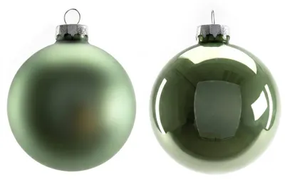 Produktbild von TrendLine Weihnachtskugeln aus Glas Ø 8 cm salbeigrün 6 Stück