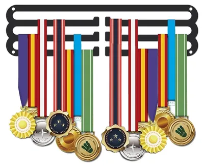 Zdjęcie produktu dla Ulepszony uchwyt na medale antypoślizgowy do montażu na ścianie, przeznaczony do nagród sportowych