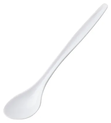 Eierlöffel 6er-Set, Kunststoff, weiß, 14,3 cm