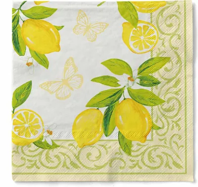 Produktbild von Sovie HORECA Serviette Nancy in Creme aus Tissue 33 x 33 cm, 3-lagig, 100 Stück - Mediterran