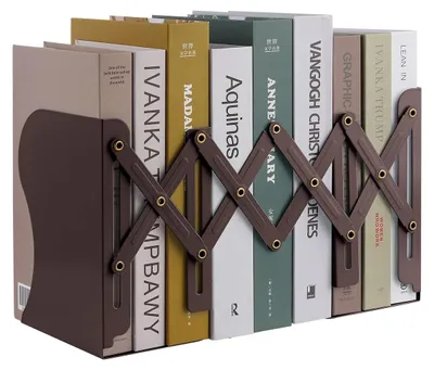 Image de Solidchoice - Supports-livres métalliques réglables pour organisateur de bureau