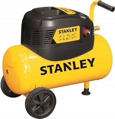 Obrázok produktu pre Kompresor Stanley DN200/8/24 Vzduchový kompresor 8 bar - 24 l - 180 l/min - S rukoväťou a kolieskami - Bezolejový - Žltý