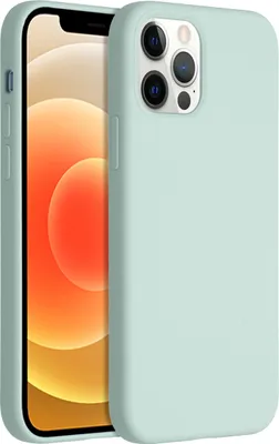 Produktbild von Accezz Liquid Silikoncase iPhone 12 (Pro) - Sky Blue