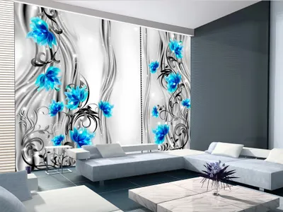 Produktbild von Vlies Fototapete 400x280 cm Tapeten Wandtapete XXL Abstrakt Blumen 10110906-139