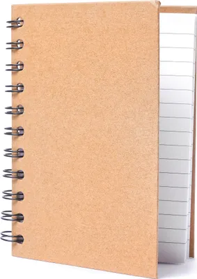Produktbild von Notizbuch DIN A6 mit Ringbuchbindung, 200 linierte Seiten für tägliche Notizen