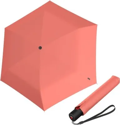 Zdjęcie produktu dla Knirps Knirps U.200 Duomatic salmon - elegancki damski parasol w pełni automatyczny