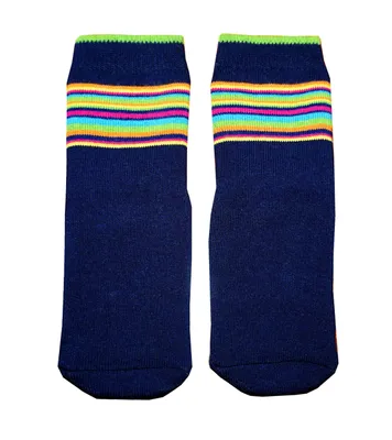 Produktbild von Kinder ABS-Socken aus Baumwolle Regenbogen Marine Größe 23-26